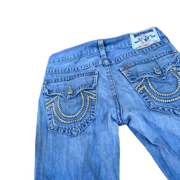 VINTAGE True Religion Jeans Size 32 STRAIGHT Blue - Picture 6 of 10